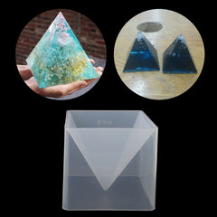 Large Pyramid Shape Silicone Mould Resin Epoxy Casting Jewelry Craft Tools 15cm