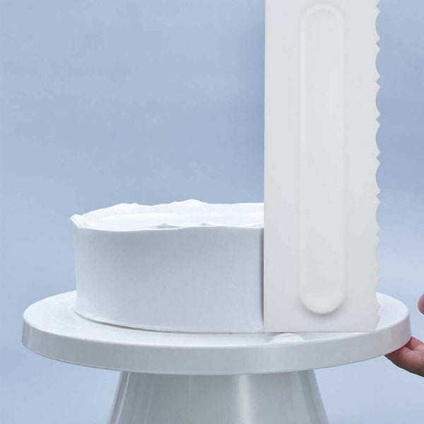 4PCS Cake Decorating Icing Smoother Edge Frosting Scraper Comb Pastry Spatulas
