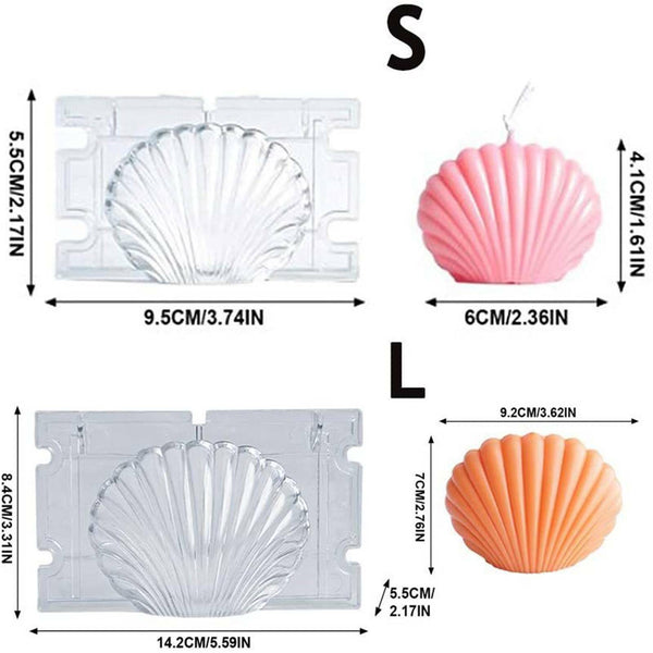DIY Aromatherapy Candle 3D Silicone Moulds DIY 3D Seashell Shell Candle Mould AU