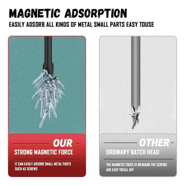 6PCS Magnetic Drill Bit Cross Head Impact Screwdriver Drills Anti-Slip Bits Set