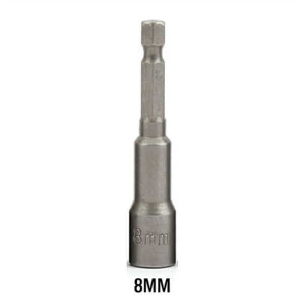 5PCS 8mm Magnetic Tech Screw Driver Tek Bit Drill Nut Setter Roofing Cladding AU