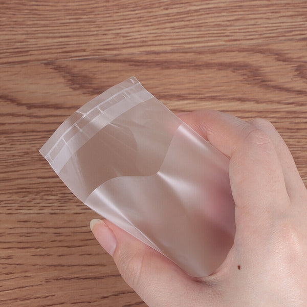 100X Clear Plastic Candy Packaging Bags Self Adhesive Cookie Biscuit Gift Bags