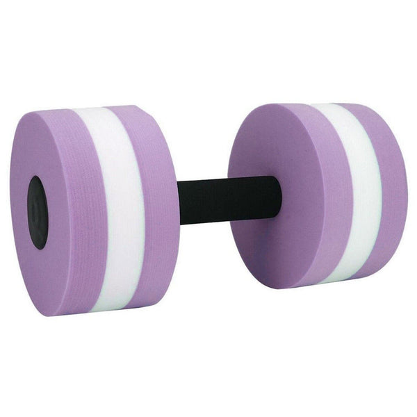 2x Purple Water Dumbbells Aquatic Exercise Dumb bells Water Aerobics Workouts Barbells - Lets Party