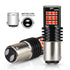 2X NEW BAY15D 1157 P21/5W RED 24 SAMSUNG LED BRAKE STOP TAIL LIGHT BULB GLOBE