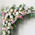 4PCS Set Artificial Flower Runner Arrangement Panel Wall Rose DIY Wedding Party