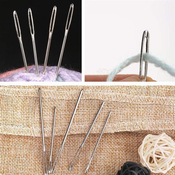 9x Large Eye Blunt Needles Wool Thick Knitter Yarn Hand Sewing Darning Craft Set