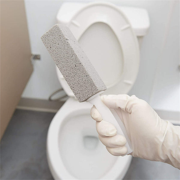 2/4X Toilet Bowl Brush Cleaning Pumice Stone Stains Bathtub Wand Tile Cleaner AU