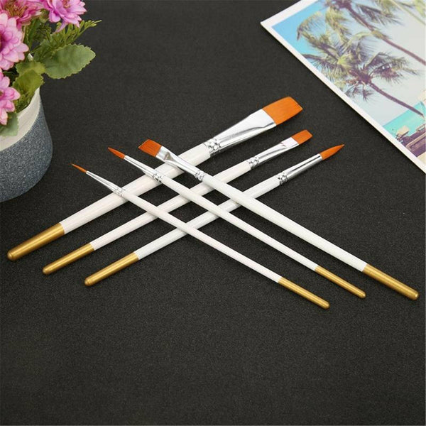 Nice 6Pcs Art Painting Brushes Set Acrylic Oil Watercolor Artist Paint Brush Hot