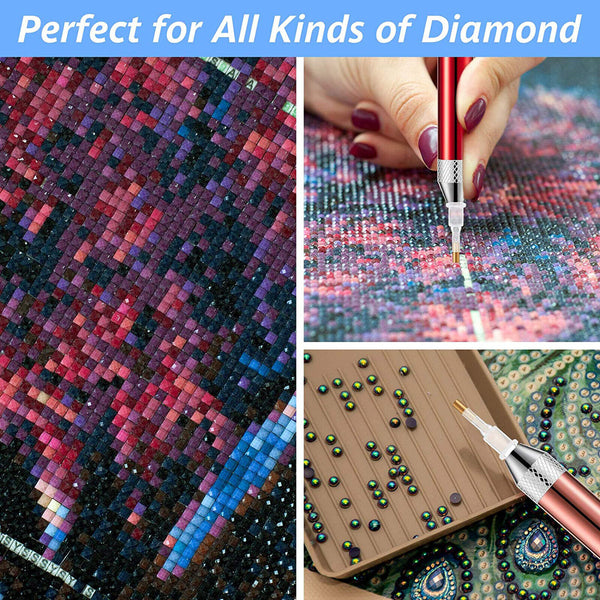 5PCS 5D Diamond Painting Pen Diamond Painting Tool LED Light Point Drill Pen AU