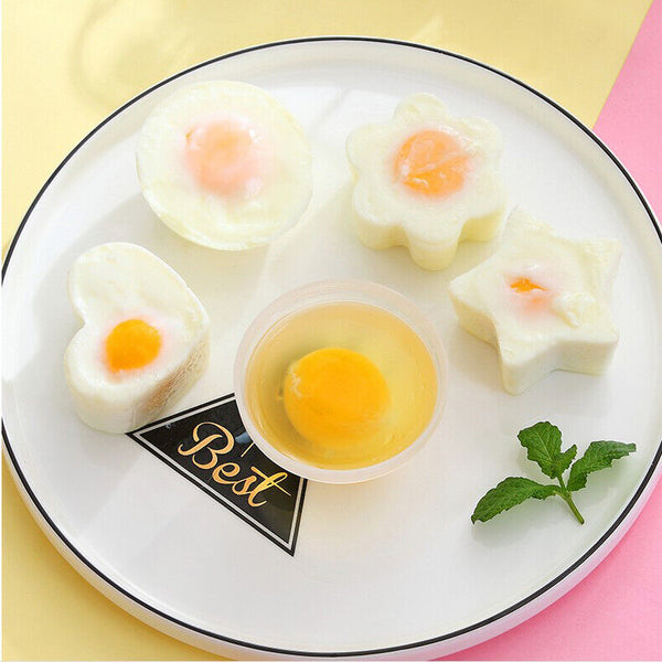 4PCS Boiled Egg Boiler Cups Cooker Poacher Steamer without Shell Sep08