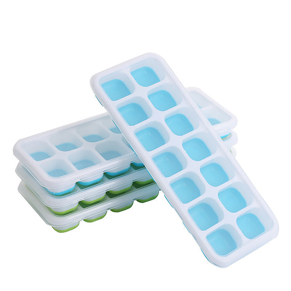 4PCS 14 Blocks Silicone Square Ball Tray Ice Cube Maker Chocolate Mould Whiskey
