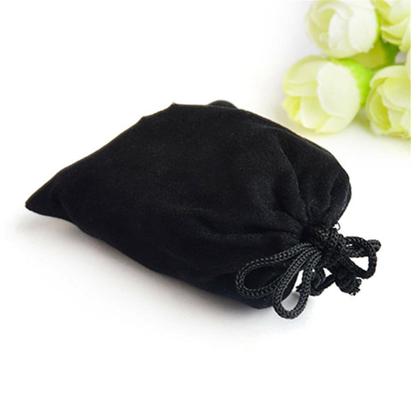 UP 300X Velvet Jewellery Gift Bag Wedding Favour Drawstring Pouch 10*14cm Black