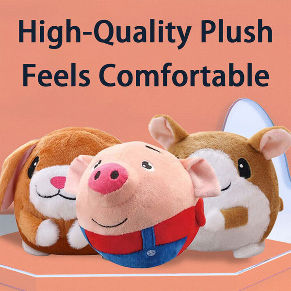 Active Moving Pet Plush Toy,Interactive Bouncing Balls Sound Electronic Dog Toy