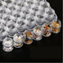 30PCS Craft Hobby Plastic Round Clear Container Box Bead Glitter Jar Storage Box