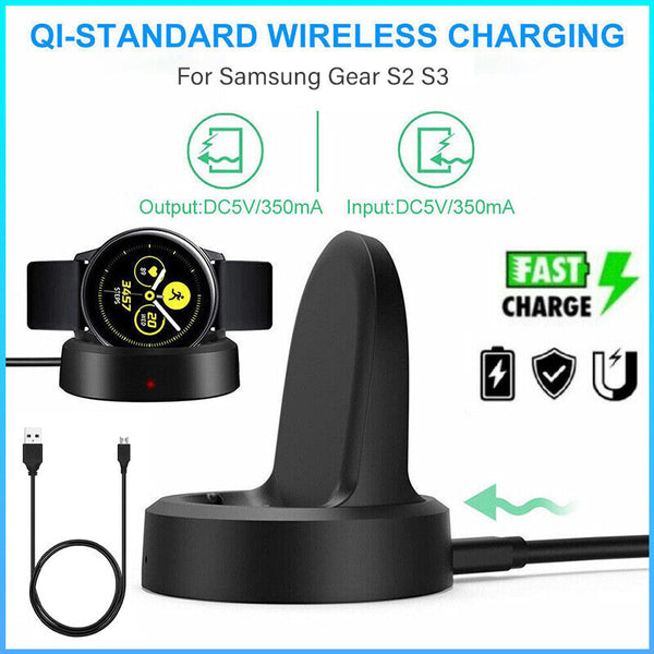 Sport Smart Watch Wireless Charging Dock Charger For Samsung Galaxy Gear S2 S3