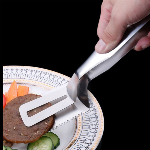 BBQ Tongs Barbecue Grill Food Clip Ice Tong Meat Salad Clamp Stainless Steel