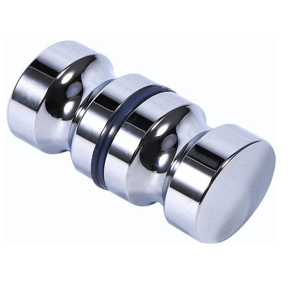 Back-to-Back Glass Door Knob Puller Push Handle Bathroom Shower Aluminum Alloy