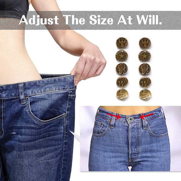 10pcs Jeans Button 20 mm Denim Jeans Jacket Buttons Repair Replace AU SELLER