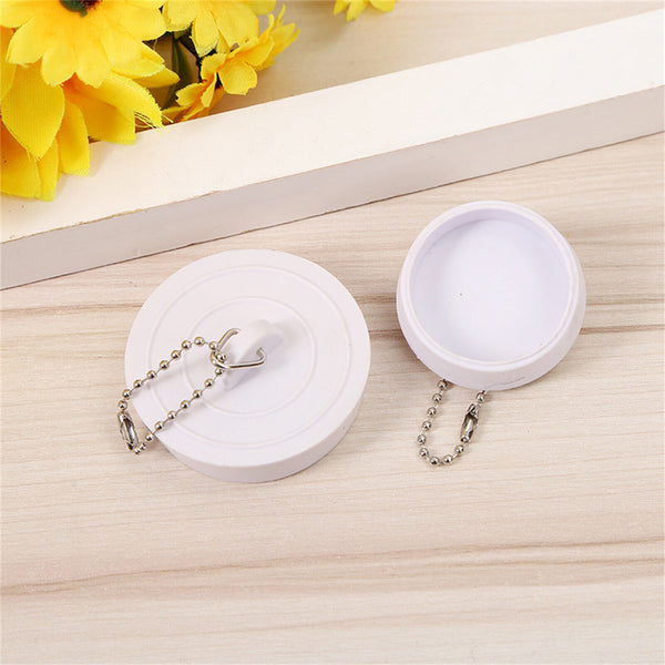 2X Multi Fit Plug Bath Sink 50mm and 40 mm Basin Easy Squeeze Lift Combined Pack