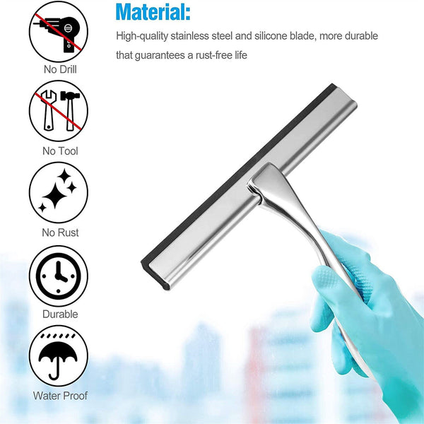 Car Wash Cleaner Screen Tile Window Mirror Bathroom Shower Glass Squeegee Wiper