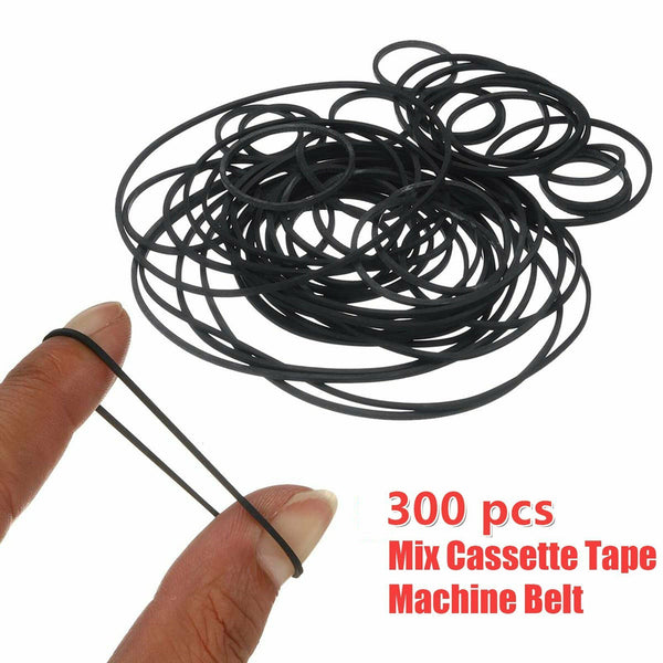 300Pcs Universal 30-80mm Mix Cassette Tape Machine Square Belt Assorted Kit AU