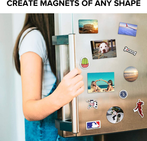 10 x A4 Magnetic Magnet Sheets Self Adhesive Crafts Material 0.5/1mm Thickness
