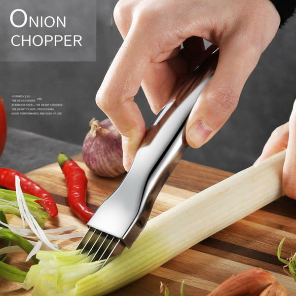 Stainless Steel Scallion Spring Onion Vegetable Shredder Slicer Knife Cutter