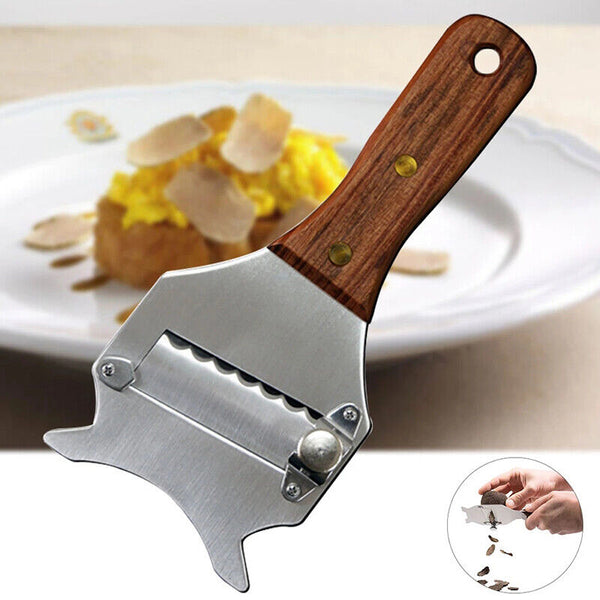 Stainless Steel Truffle Cheese Slicer Adjustable Wavy Blade Chocolate Shaver