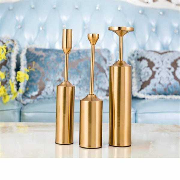 6PCS Wine Cabinet Table Candlestick Partition Wedding Party Props Decoration