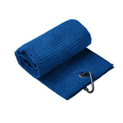 Golf Towel 2pk – Waffle Cotton Club & Ball Cleaning Towels with Carabiner