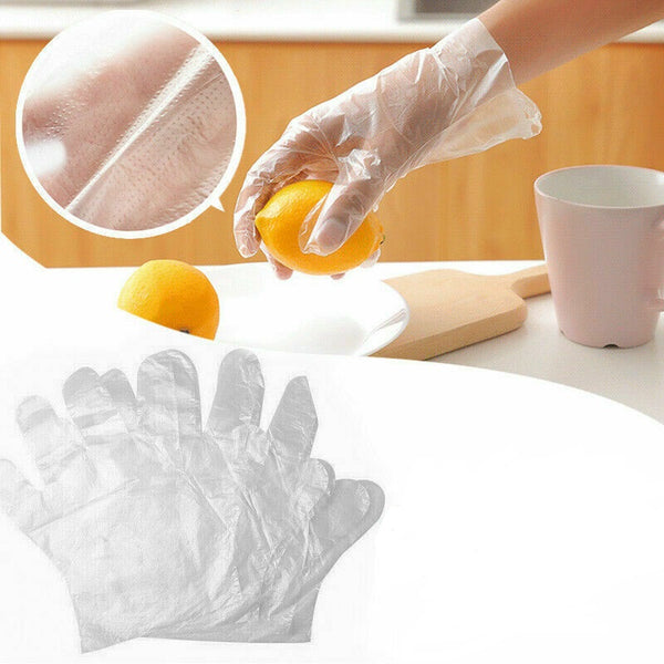 Clear Food Gloves Handling Daily Work Protective Glove - Lets Party