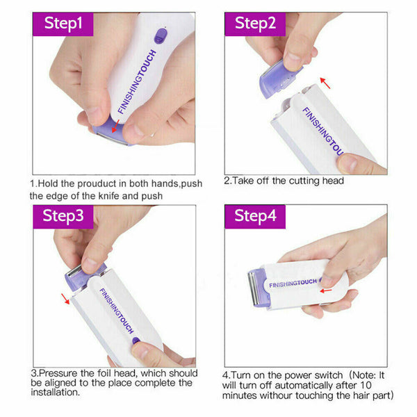 Women Laser Epilator Instant Pain Free Touch Hair Removal Remover Body Face - Lets Party