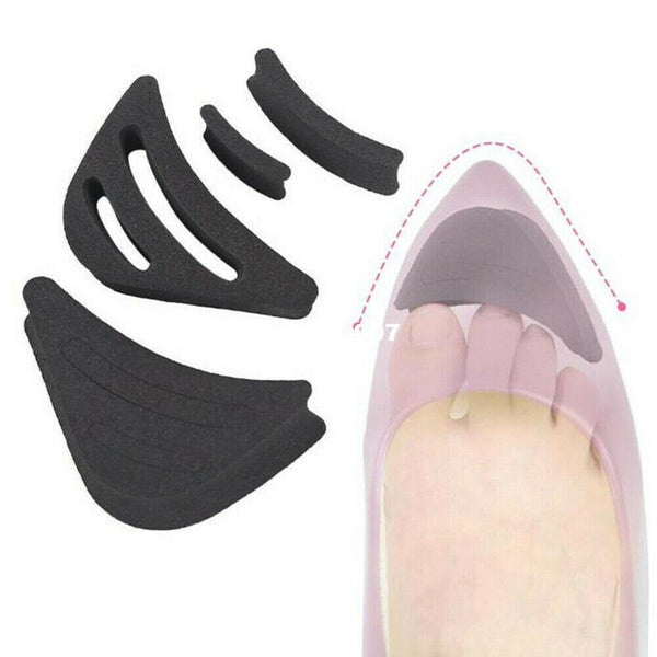 1/2Pair Shoe Filler Adjustment Thick Plug Forefoot Insert Toe Pain Relief Soft - Lets Party