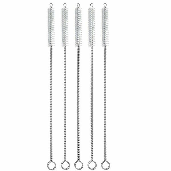 10pcs Stainless Steel Straws Brush Nylon Pipette Cleaning Drinking Straw Pipe - Lets Party