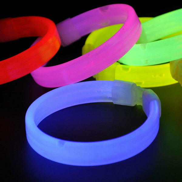 25-100Pcs Mixed Colour Glow Sticks Bracelets Party Glowsticks Glow in the dark - Lets Party