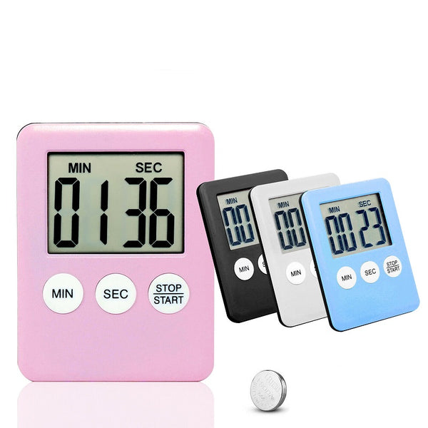 Magnetic Kitchen LCD Digital Timer Countdown Count Down 99 Minute Electronic Egg - Lets Party