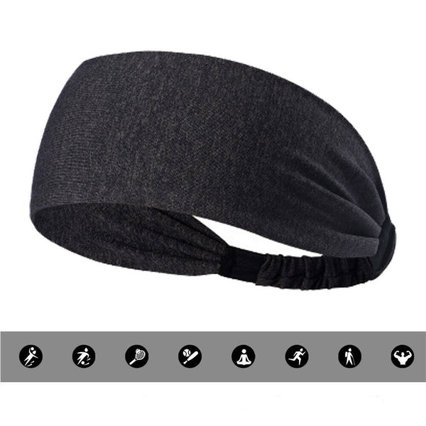 Headbands Men Women Sweatband Head Band Hair Gym Yoga Stretch Sport Sweat Band - Lets Party