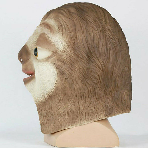 Halloween Latex Mask Full Head Animal Cosplay Costume Zootopia Sloth Props Party - Lets Party