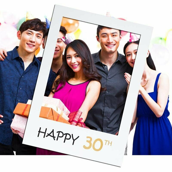 18th 30th 40th Photo Booth Props Picture Frame Wedding Birthday Party Decoration - Lets Party