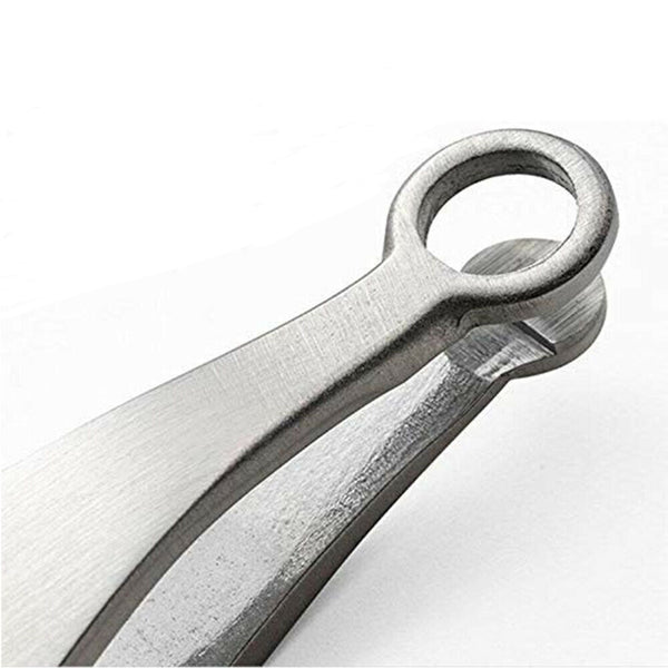 Universal Nose Hair Trimming Tweezers Stainless Steel Round Tip Nasal Cleaning - Lets Party