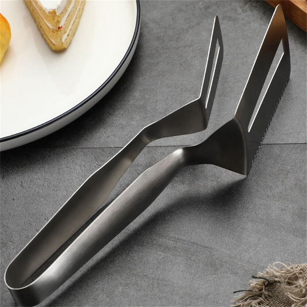 BBQ Tongs Barbecue Grill Food Clip Ice Tong Meat Salad Clamp Stainless Steel