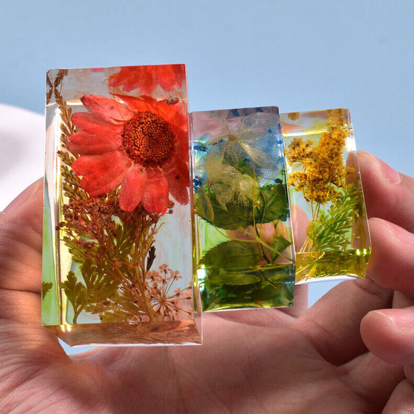 Square Cube Resin Casting Mold Silicone Dried Flower Specimen Making Epoxy Mould