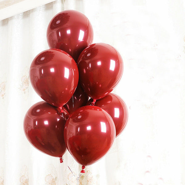 up to 50 pcs Ruby Red Balloons Pastel Candy Balloon Birthday Party Wedding 25 cm