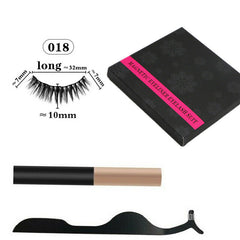 Magnetic False Eyelashes Natural Eye Lashes Extension Liquid Eyeliner Tweezer