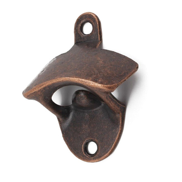 10X Rustic Cast Iron Bottle Opener With Screws Zinc Alloy Wall Mounted Opener AU