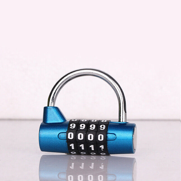 4 Digit Password Safety Lock Wide Shackle Combination Padlock New BB