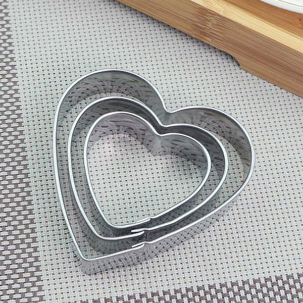 12pcs Stainless Steel Cookie Biscuit DIY Mold Star Heart Cutter Baking Mould AU