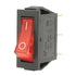2x Ultra Mini ROCKER TOGGLE SWITCH ON-OFF - Red LED Full Illuminated AU