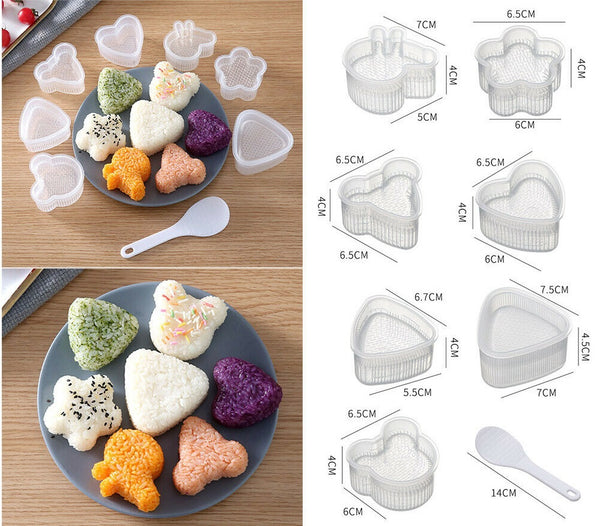 Onigiri Mold Sushi Rolls Rice Ball Bento Press Maker Mould DIY Kitchen Tools - Lets Party