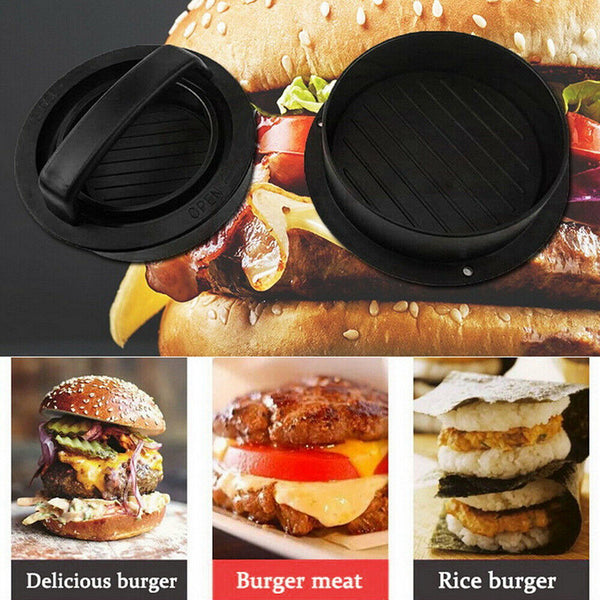 5in1 Hamburger Press Mould Stuffed Non-stick Burger Patty Maker Kitchen Tools AU
